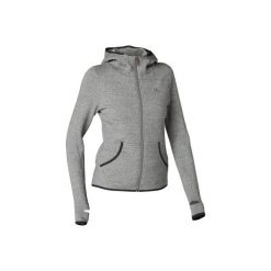 Bluza na zamek z kapturem Gym & Pilates 900 damska. Szare bluzy damskie DOMYOS, xl, bez wzorów, z bawełny, z kapturem. Za 109.99 zł.