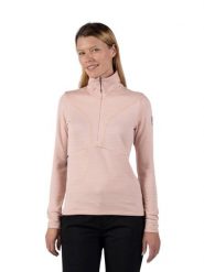 Bluza Rossignol W Blackside Fleece HZ różowa. Czerwone bluzy damskie Rossignol, na jesień, l, bez wzorów, z elastanu, bez kaptura. Za 399.99 zł.