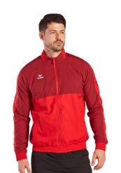 Kurtka prezentacyjna Erima Six Wings. Czerwone kurtki męskie Erima, xl, bez wzorów, z materiału, sportowe, bez kaptura. Za 255.00 zł.