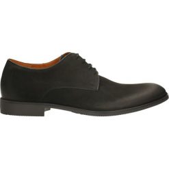 Półbuty ANDY. Czarne eleganckie półbuty Gino Rossi, z nubiku. W wyprzedaży za 269.90 zł.