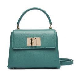 Torebka Furla. Zielone torebki do ręki damskie Furla, bez wzorów, klasyczne, bez dodatków. Za 1,779.00 zł.