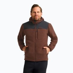 Bluza polarowa męska Jack Wolfskin Kammweg Pile Fz. Brązowe bluzy męskie Jack Wolfskin, m, bez wzorów, z materiału, bez kaptura. Za 519.99 zł.