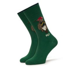 Skarpety długie Polo Ralph Lauren. Zielone skarpety męskie Polo Ralph Lauren, bez wzorów. Za 89.99 zł.