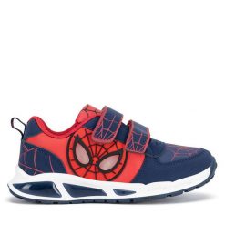 Sneakersy Spiderman Ultimate. Niebieskie trampki i tenisówki chłopięce Spiderman Ultimate, bez wzorów, bez zapięcia. Za 129.99 zł.