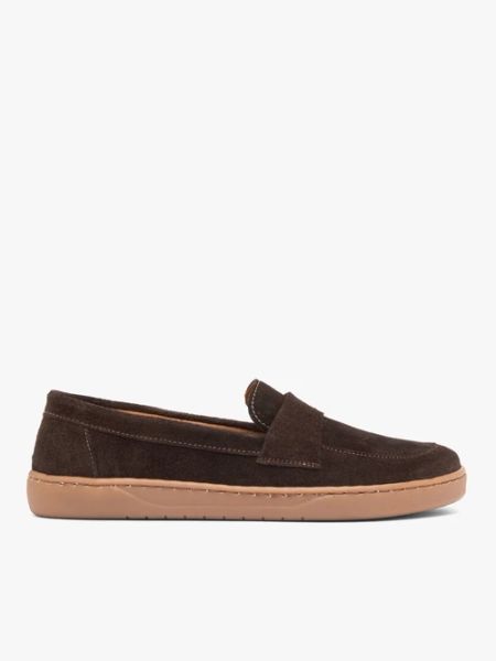 Brązowe mokasyny barefoot. Brązowe mokasyny damskie Brawo sp. z o.o., ze skóry. Za 399.99 zł.