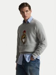 Polo Ralph Lauren Bluza 710B14625002 Szary Regular Fit. Szare bluzy męskie Polo Ralph Lauren, m, bez wzorów, z bawełny, bez kaptura. Za 1,199.00 zł.