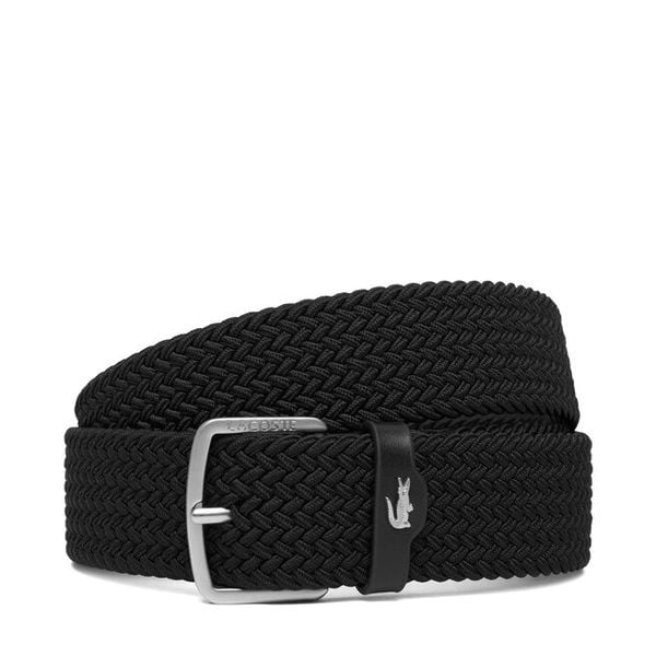 Pasek Lacoste. Czarne paski damskie Lacoste, bez wzorów. Za 284.99 zł.