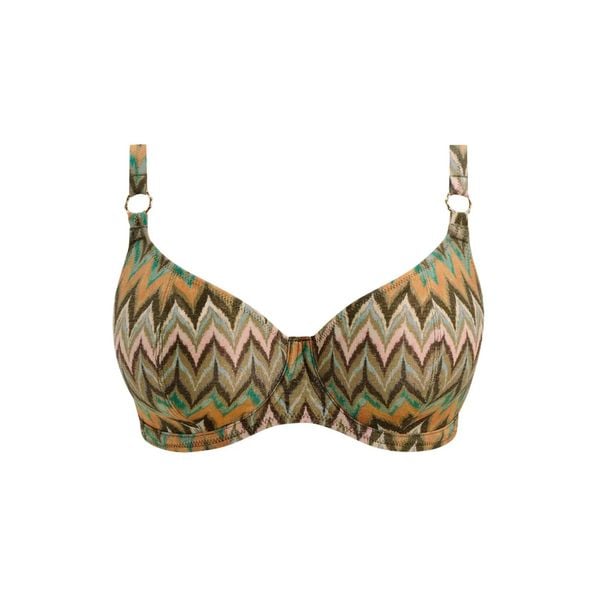 Damski top do kostiumu kąpielowego Freya Arizona Wave. Zielone topy damskie Freya, l, bez wzorów, z tkaniny, bez kołnierzyka, bez ramiączek. Za 241.50 zł.