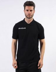 Givova Polo Cotone Piquet - letnia koszulka polo z bawełny. Czarne koszulki polo męskie Givova, na lato, m, bez wzorów, z bawełny, bez kołnierzyka, bez ramiączek, do jazdy konnej. Za 64.32 zł.