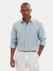 HUGO Koszula Valerio 50562694 Niebieski jasny Modern Fit. Niebieskie koszule męskie Hugo, m, bez wzorów, ze lnu, bez kołnierzyka, bez ramiączek. Za 549.99 zł.