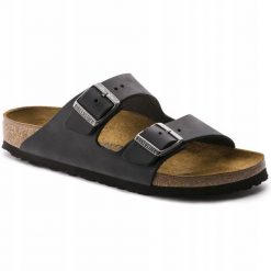 Birkenstock Arizona Czarne 38. Czarne klapki damskie Birkenstock, bez wzorów, sportowe, bez obcasa. Za 437.61 zł.