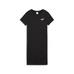 Damska sukienka o wąskim kroju z małym logo No. 1 ESS PUMA Black. Czarne sukienki damskie Puma, l, bez wzorów, eleganckie, bez kołnierzyka, bez ramiączek, sportowe. W wyprzedaży za 129.00 zł.
