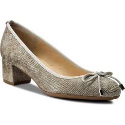 Półbuty BRENDA ZARO - T2571B Niebla. Żółte półbuty damskie Brenda Zaro, z materiału. W wyprzedaży za 299.00 zł.