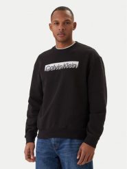 Calvin Klein Bluza Eu Sportswear Graphic LV04LF231G Czarny Regular Fit. Czarne bluzy męskie Calvin Klein, m, bez wzorów, z bawełny, bez kaptura. Za 369.99 zł.