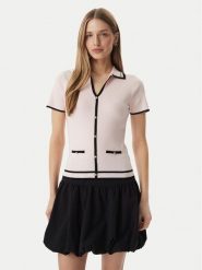 Morgan Sweter 261-MTOIRI Różowy Regular Fit. Czerwone swetry damskie Morgan, xs, bez wzorów, z wiskozy, bez kołnierzyka, bez ramiączek, bez kaptura. Za 229.99 zł.