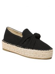 Jenny Fairy Espadryle WSS990-145 Czarny. Czarne espadryle damskie Jenny Fairy, bez wzorów, z materiału, bez obcasa, bez zapięcia. Za 99.99 zł.