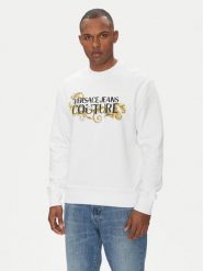 Versace Jeans Couture Bluza 78GAIC06 Biały Regular Fit. Białe bluzy męskie Versace Jeans Couture, m, bez wzorów, z bawełny, bez kaptura. Za 599.99 zł.