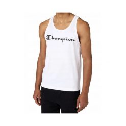 Koszulka Męska Champion Bez Rękawów Sportowa Tank Top. Białe koszulki sportowe męskie Champion, m, bez wzorów, sportowe, bez kołnierzyka. Za 129.00 zł.
