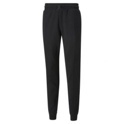 Jogging Puma Woven. Czarne spodnie sportowe męskie Puma, s, bez wzorów, do biegania. Za 164.99 zł.