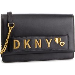 Torebka DKNY - R91GHA80 Blk/Gold BGD. Czarne torebki do ręki damskie DKNY, bez wzorów, ze skóry, eleganckie, bez dodatków. W wyprzedaży za 539.00 zł.