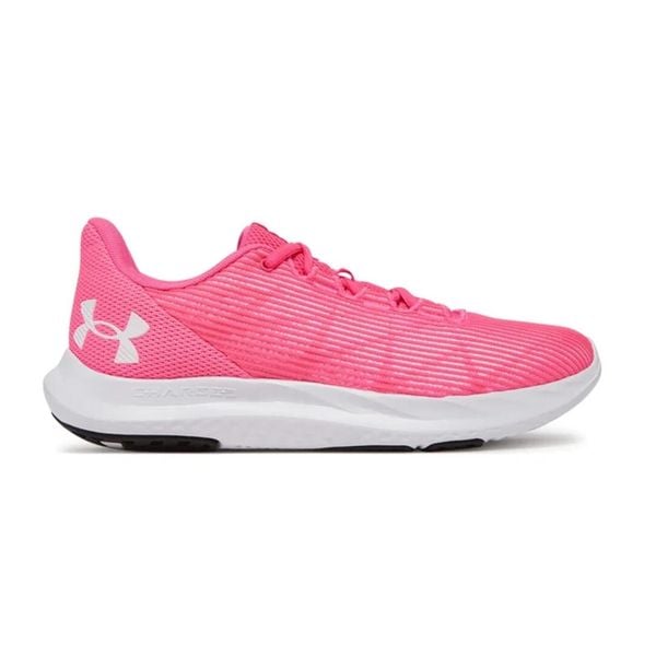 Buty do biegania damskie Under Armour Charged Speed Swift. Czerwone obuwie sportowe damskie Under Armour, bez wzorów, do biegania. Za 175.99 zł.