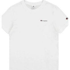 T-shirt Damski. Białe koszulki sportowe damskie Champion, bez wzorów, bez kołnierzyka, bez ramiączek, trekkingowe. Za 131.99 zł.