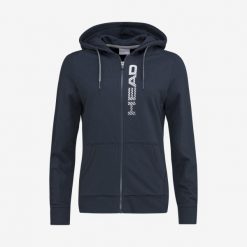 Bluza z kapturem damska Club Greta. Niebieskie bluzy damskie Head, s, bez wzorów, z bawełny, z kapturem, tenisowe. Za 254.00 zł.