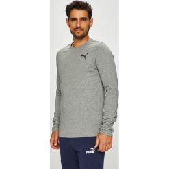Puma - Longsleeve. Szare bluzki z długim rękawem męskie Puma, z bawełny, z okrągłym kołnierzem. Za 119.90 zł.