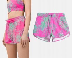 SPODENKI DAMSKIE 4F PLAŻOWE SZYBKOSCHNĄCE KĄPIELOWE KRÓTKIE WIELOKOLOROWE. Szorty sportowe damskie 4f, na lato, l, bez wzorów, z materiału, eleganckie, do biegania. Za 111.08 zł.