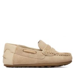 Mokasyny Mayoral. Brązowe półbuty chłopięce Mayoral, bez wzorów, bez zapięcia. Za 219.99 zł.