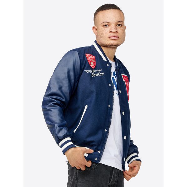 Kurtka puchowa Benlee Newark. Niebieskie kurtki męskie BENLEE, s, bez wzorów, z puchu, sportowe, bez kaptura. W wyprzedaży za 492.50 zł.