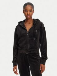 Juicy Couture Bluza Iccle JCWAS125308 Czarny Loose Fit. Czarne bluzy damskie Juicy Couture, l, bez wzorów, z syntetyku, bez kaptura. Za 239.99 zł.