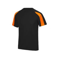 Koszulka sportowa kontrastowa Just Cool. Czarne koszulki sportowe męskie JUST COOL, l, bez wzorów, z poliesteru, bez kołnierzyka, bez ramiączek, na fitness i siłownię. Za 62.05 zł.
