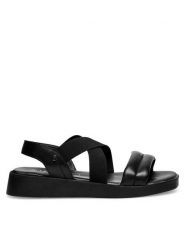 Lasocki Sandały WI16-KIMBALLY-01 Czarny. Czarne sandały damskie Lasocki, bez wzorów, ze skóry, bez obcasa, na płaskiej podeszwie, bez zapięcia. Za 139.99 zł.