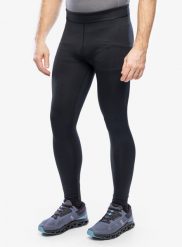Legginsy do biegania męskie On Running Core Tights. Czarne legginsy sportowe męskie On Running, m, bez wzorów, z materiału, do biegania. Za 339.89 zł.