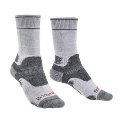 BRIDGEDALE Skarpety damskie HIKE MID MERINO E-S (35-37)-Szary. Szare skarpety damskie Bridgedale, bez wzorów, z elastanu. Za 75.50 zł.