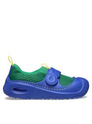 Crocs Półbuty Swiftwater Splash 210619 Zielony. Zielone półbuty chłopięce Crocs, bez wzorów, z tworzywa sztucznego, bez zapięcia. Za 109.00 zł.