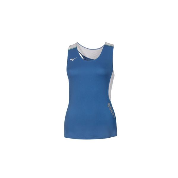 T-shirt damski bez rękawów premium Mizuno JPN. Białe koszulki sportowe damskie Mizuno, bez wzorów, bez kołnierzyka, bez ramiączek, do biegania. Za 134.00 zł.