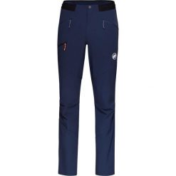 Spodnie w góry Mammut Aenergy Light SO Pants. Niebieskie spodnie sportowe męskie Mammut, na lato, m, bez wzorów, z elastanu, trekkingowe. Za 797.49 zł.