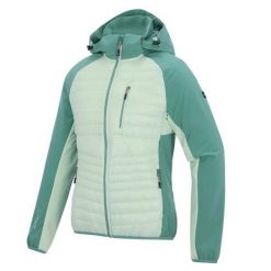 Damska Pro Hybrid Quiltowana Kurtka. Zielone kurtki damskie Regatta, bez wzorów, z poliamidu, z kapturem. Za 253.00 zł.