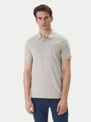 BOSS Polo Passenger 50507803 Beżowy Slim Fit. Brązowe koszulki polo męskie Boss, m, bez wzorów, z bawełny, bez ramiączek. Za 399.99 zł.