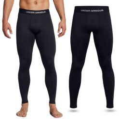Legginsy sportowe męskie Under Armour getry szybkoschnące treningowe. Czarne legginsy sportowe męskie Under Armour, m, bez wzorów, do biegania. Za 199.99 zł.