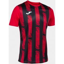 Koszulka Sportowa Joma Inter III Czerwona-Czarna 2XL - Oddychająca i Trwała. Czarne koszulki sportowe męskie Joma, xl, bez wzorów, z meshu, bez kołnierzyka, bez ramiączek, do piłki nożnej. W wyprzedaży za 133.50 zł.