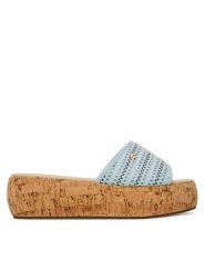 Roxy Klapki 2777024 Niebieski. Niebieskie klapki damskie Roxy, bez wzorów, z materiału, bez obcasa. Za 111.99 zł.