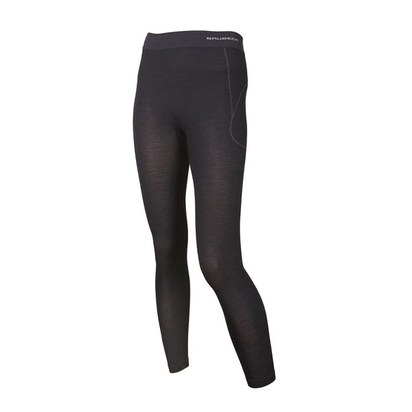 Spodnie termoaktywne damskie Brubeck Active Wool. Czarne spodnie sportowe damskie Brubeck, l, bez wzorów, z elastanu, trekkingowe. Za 183.49 zł.