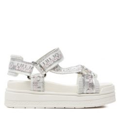 Sandały Liu Jo. Czarne sandały damskie Liu Jo, bez wzorów, bez obcasa, na płaskiej podeszwie, bez zapięcia. Za 559.99 zł.