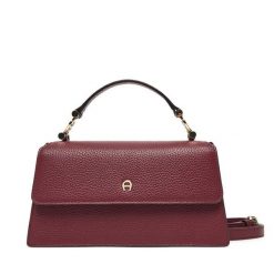 Torebka Aigner. Czerwone torebki do ręki damskie Aigner, bez wzorów, klasyczne, bez dodatków. Za 1,969.00 zł.