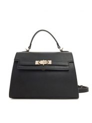 Valentino Torebka Fae Re VBS9AD37 Czarny. Czarne torebki do ręki damskie Valentino, bez wzorów, ze skóry, bez dodatków. Za 399.99 zł.