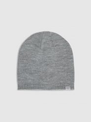 4F Czapka zimowa uniseks - szara Uniwersalny. Szare czapki i kapelusze męskie 4f, na zimę, bez wzorów, z materiału, klasyczne. Za 39.99 zł.