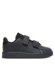 Adidas Sneakersy Advantage Lifestyle Court Two Hook-And-Loop Shoes GW6497 Czarny. Czarne buty sportowe dziewczęce Adidas, bez wzorów, ze skóry, bez zapięcia. Za 149.99 zł.